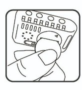 電池交換方法の図解